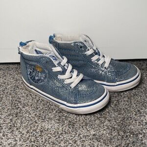 Vans Kids Sparkly Blue High-Tops